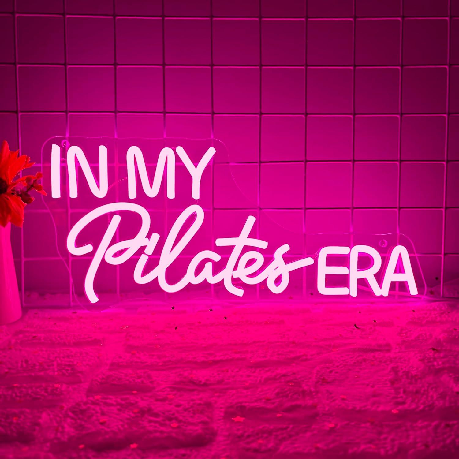 Yoga Fitness Room - In My Pilates Era Neonschild Dimmbare