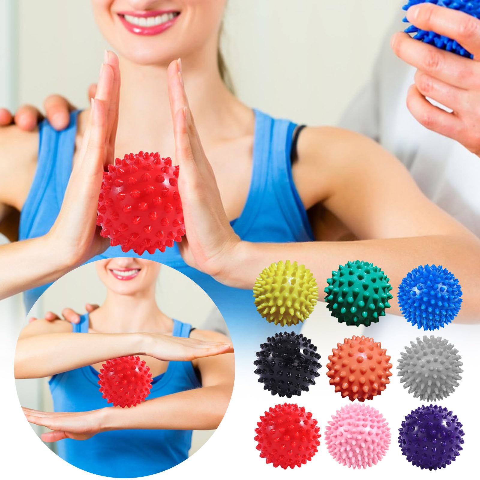 Yoga Fitness Ball - Massageball Faszienball Muskelentspannung Massage Yoga Fitness