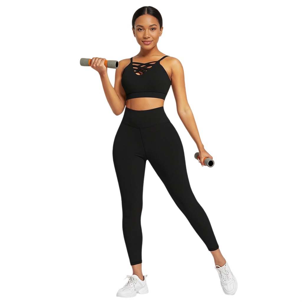 Yoga Fitness Workout - 3-teiliges Damen Yoga Fitness Set -