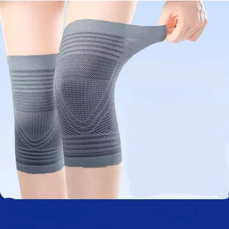 Knee Sleeve Compression - Dünne, atmungsaktive Kompressions-Kniebandagen, rutschfeste Sommer-Kniebandagen mit