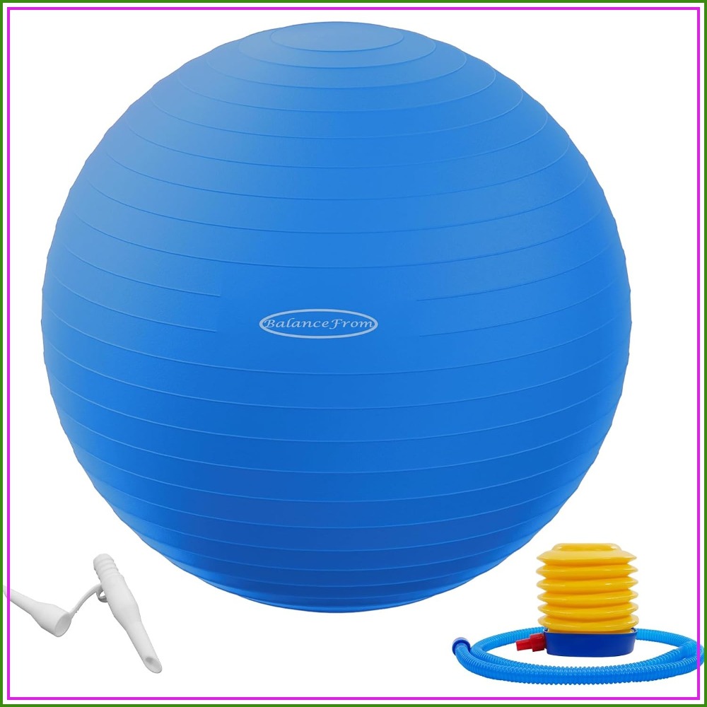 Yoga Fitness Ball - Anti-Burst Rutschfester Übungs-Yoga-Fitness-Geburtsball mit Schnellpumpe, 2000lb