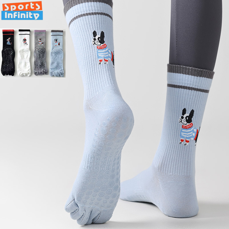Yoga Fitness Workout - Nette Hund Druck Yoga Socken Anti