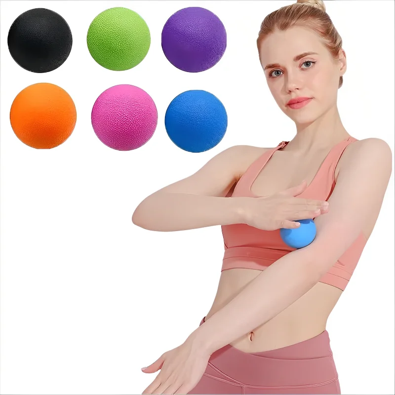 Yoga Fitness Ball - TPE 6CM Faszienball für Tiefengewebe-Muskelentspannung, Sport,