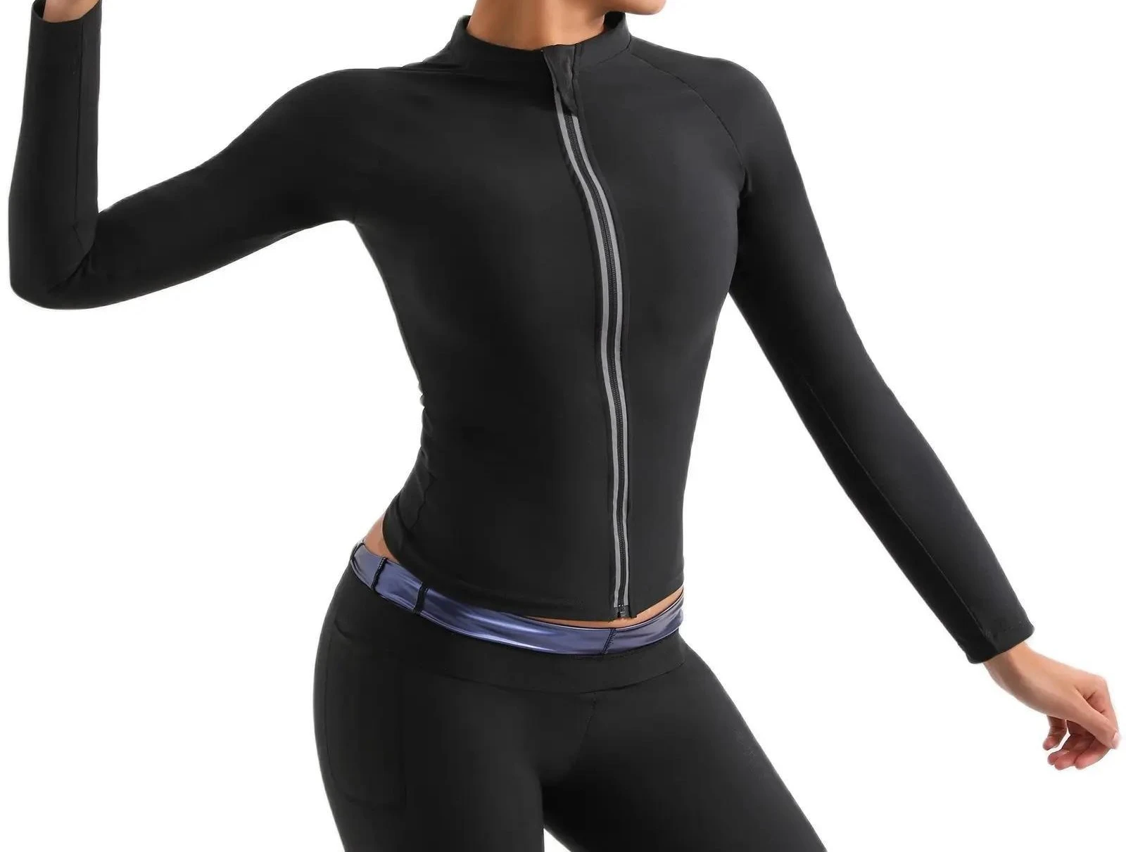 Yoga Fitness Jacket - Schweißfeste Kleidung, Fitnesskleidung zum Laufen und