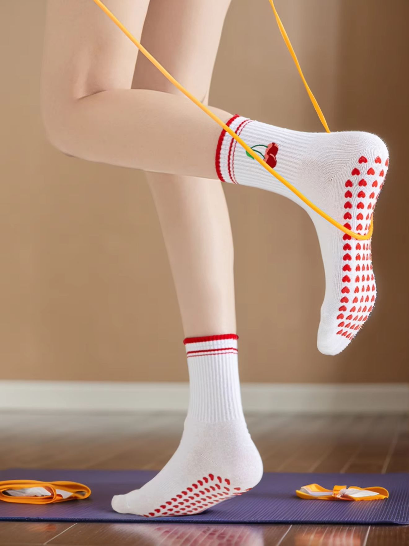 Yoga Fitness Usa - 1 Paar Cross-Border Professional Yoga-Socken, Baumwollsocken
