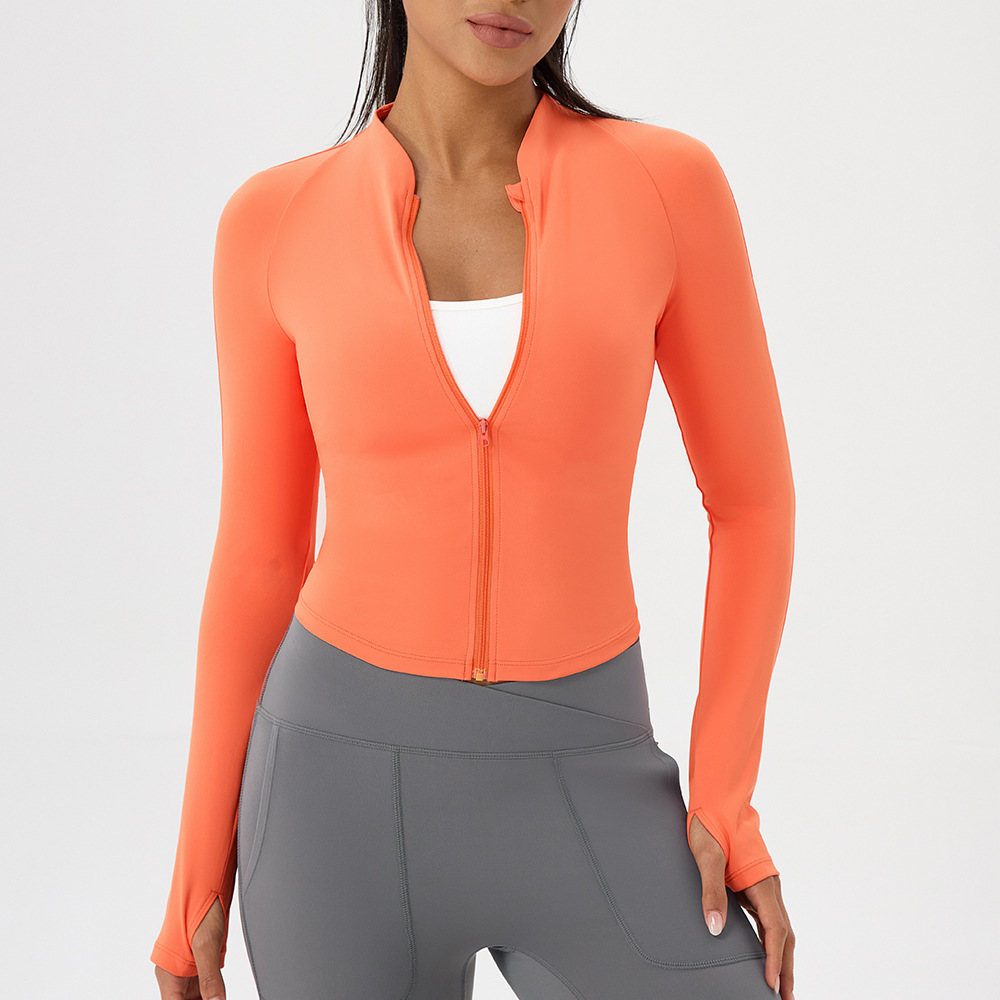Nackte Yoga-Jacke, Stehkragen, – Yoga Fitness Jacket Bewertung und Preis