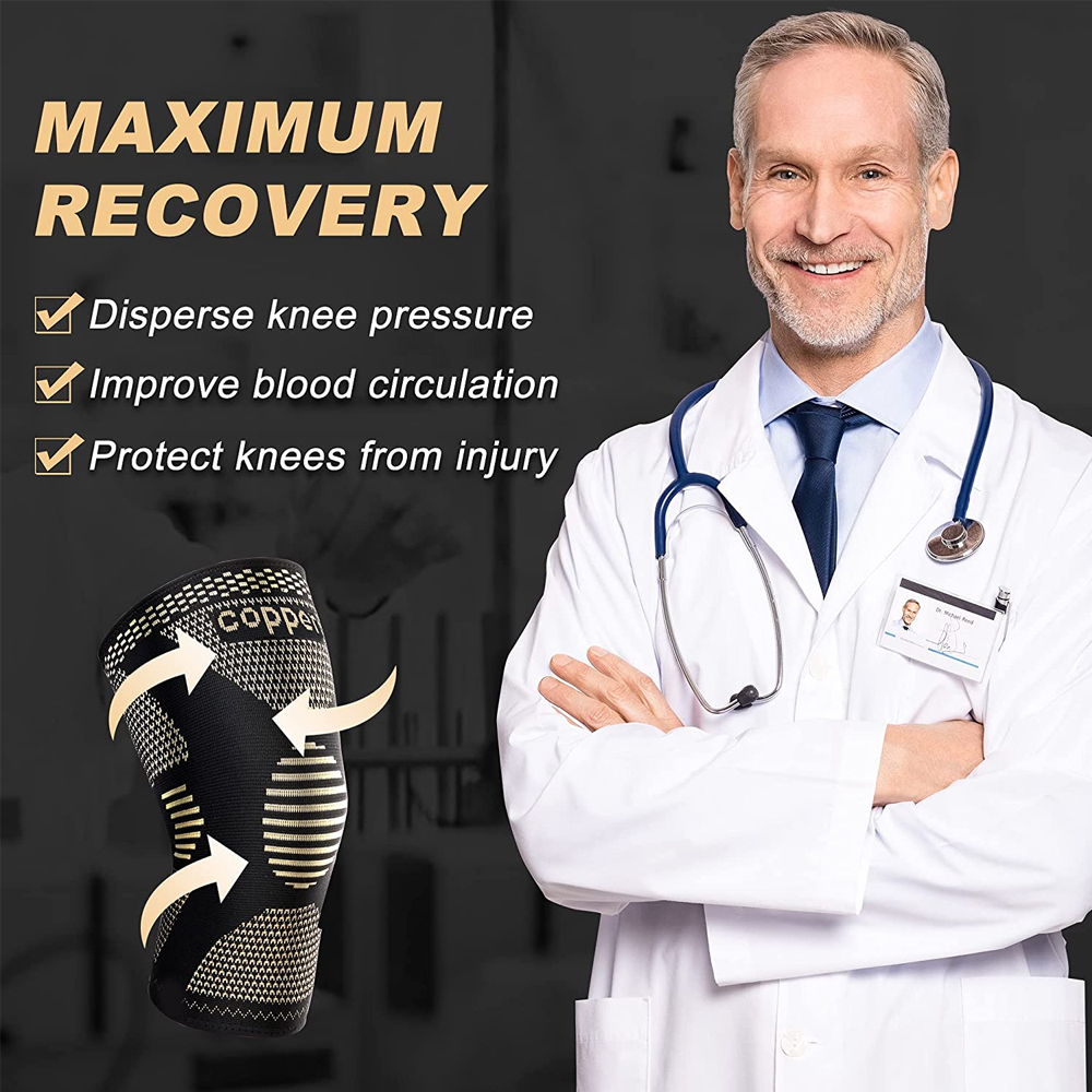 2 Stück Kupfer-Kniebandage für – Knee Sleeve Compression Bewertung und Preis