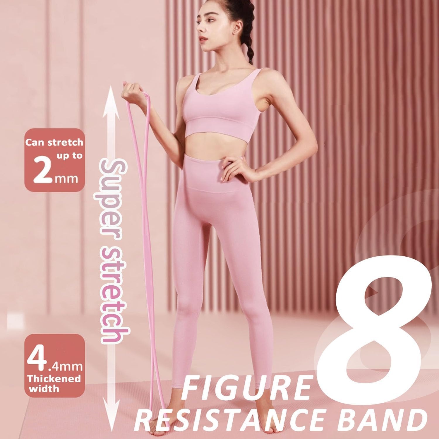 Figur-8 Yoga-Widerstandsband,  – Figure 8 Resistance Band Bewertung und Preis