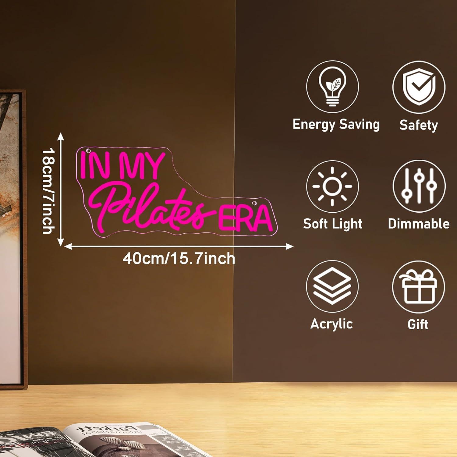 In My Pilates Era Neonschild D – Yoga Fitness Room Bewertung und Preis