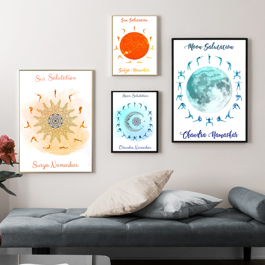 Yoga Pose Sonne Mond Salutatio – Yoga Fitness Room Bewertung und Preis
