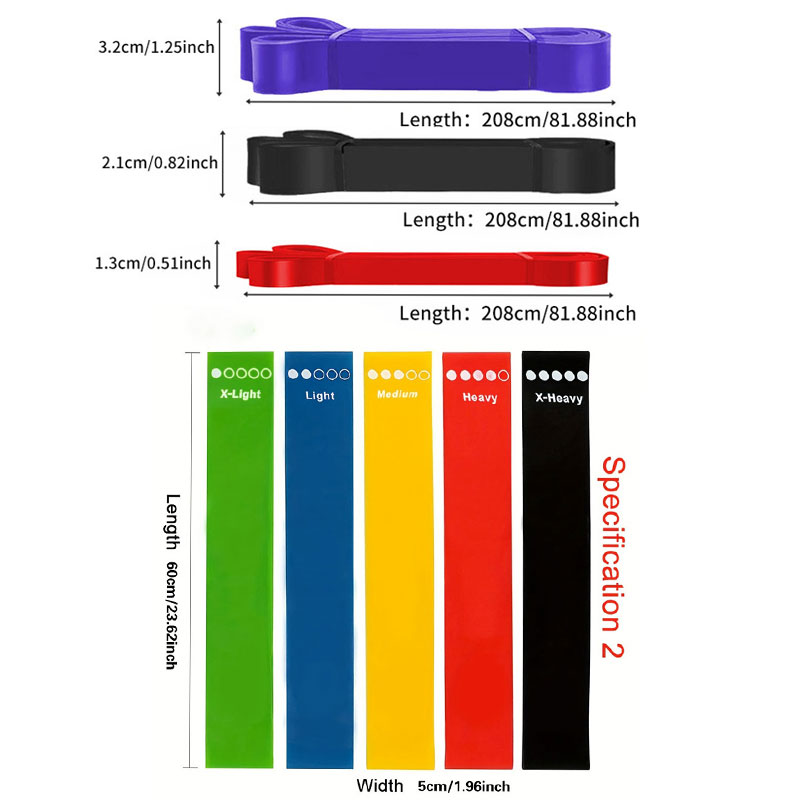 8-teiliges Latex-Spannband für – Figure 8 Resistance Band Bewertung und Preis
