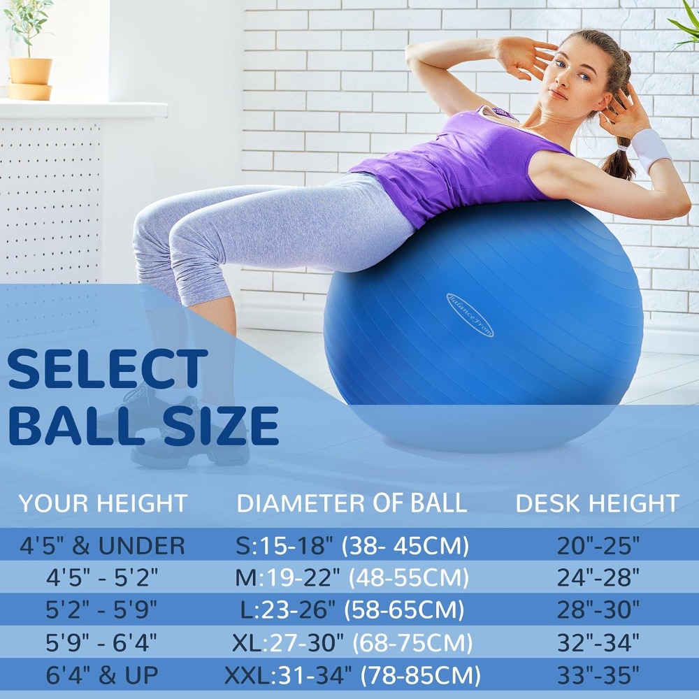 Anti-Burst Rutschfester Übungs – Yoga Fitness Ball Bewertung und Preis
